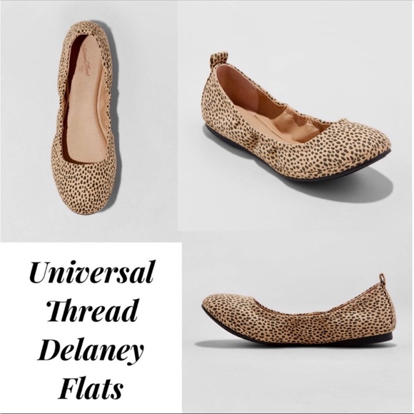 Universal Thread Shoes - NWOT Delaney Animal Print Leopard/Cheetah Ballet Flats by Universal Thread Sz 8